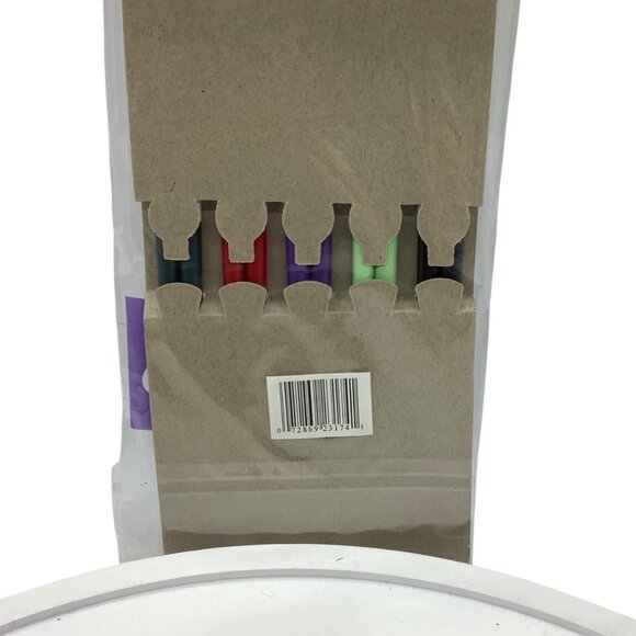 Decorative Chopsticks Set 5 Pairs Multicolor Bamboo Floral Print Special Guests - Picture 4 of 4